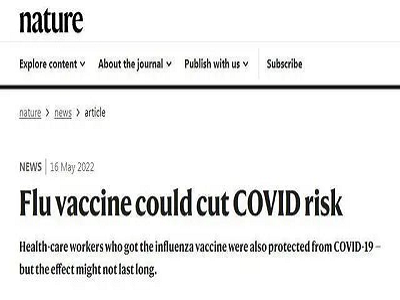 Diagnostic de grippe: Nature: le vaccin contre la grippe peut réduire la gravité de la couronne de 90%!
